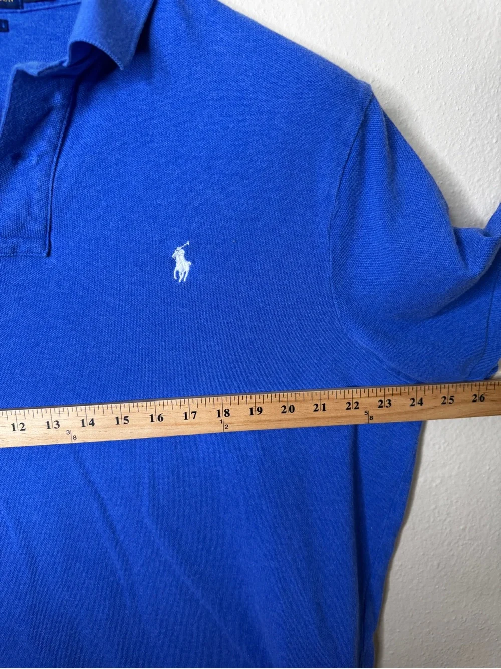 Ralph Lauren Polo Shirt Men's XL Royal Blue White Pony Polo Classic Fit